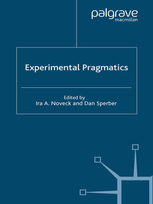 cover image of Experimental Pragmatics